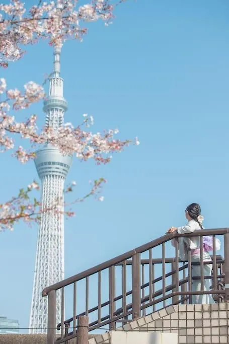 403 Oshiage Sta 3Mins Walk! Wi-Fi & Elevator 4Pax Apartment Tokyo